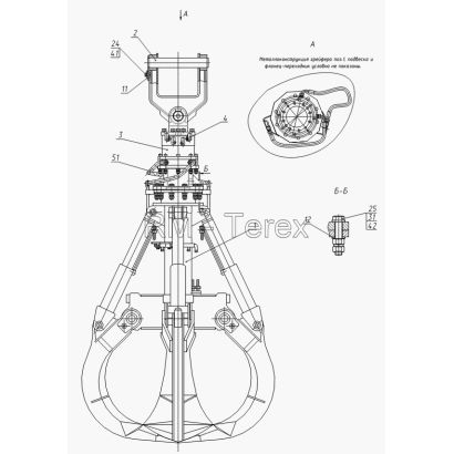 Грейфер ГП-554 с ротатором Archimedes AB1000-42